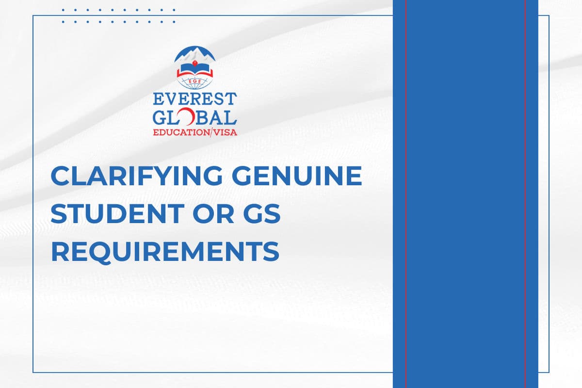 Demystifying Genuine Student or GS requirements