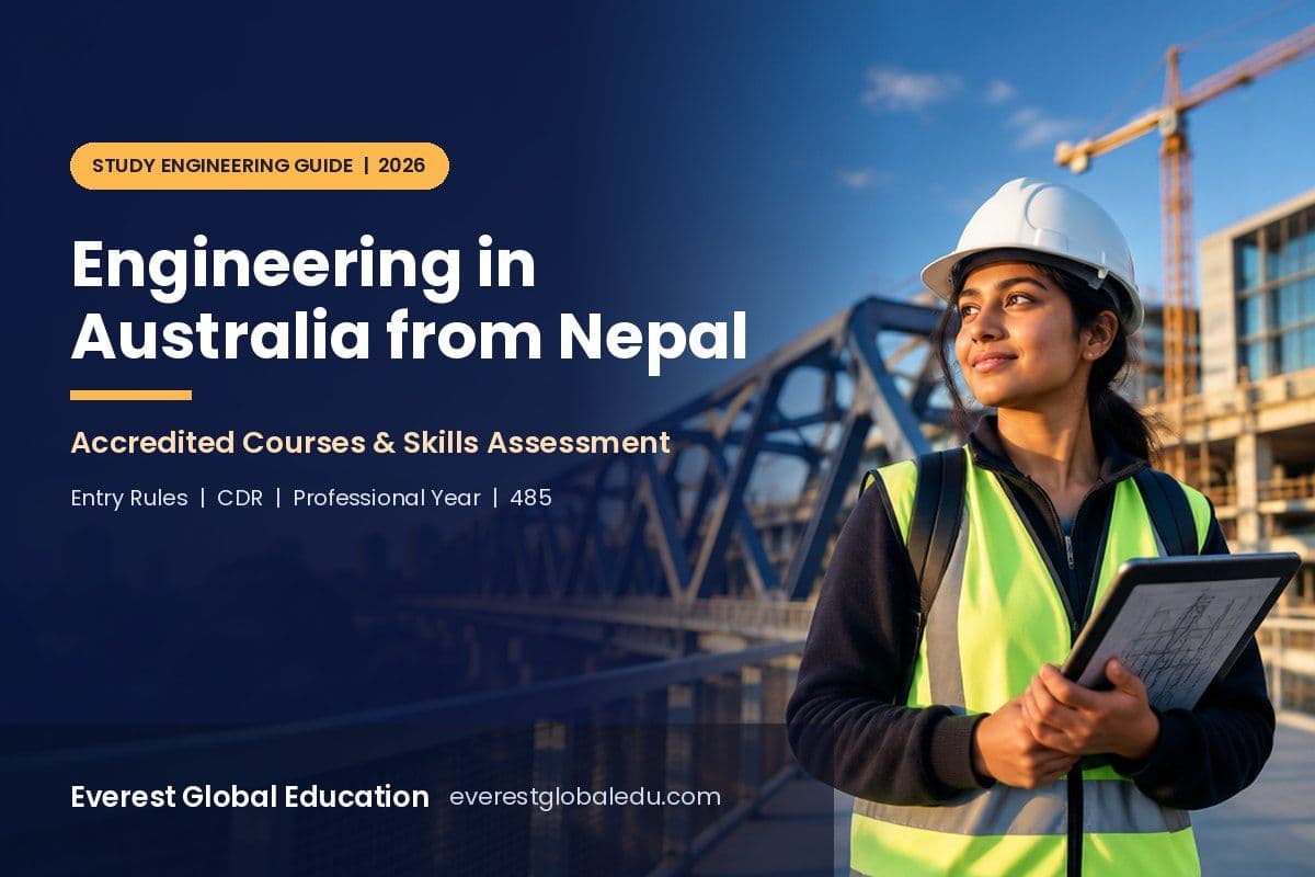 Engineering in Australia for Nepali Students: Accredited Courses, Entry Rules & Skills Assessment (2026 Guide)
