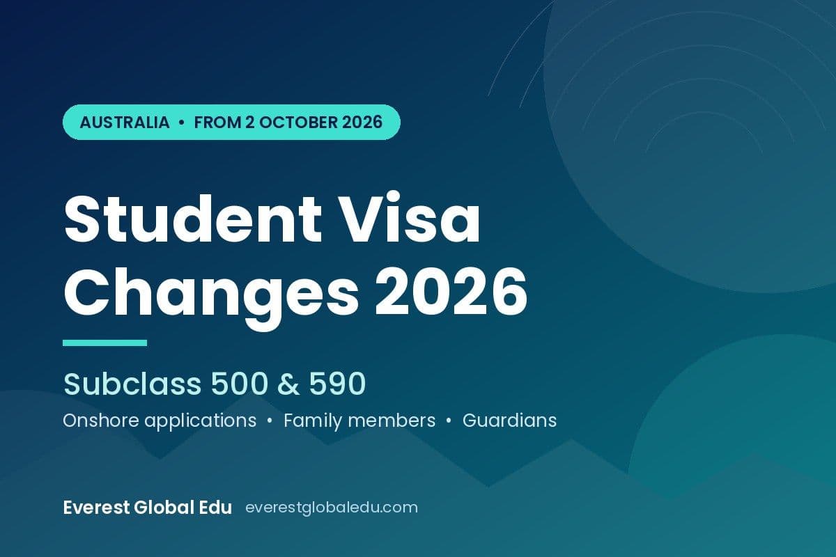Australia Student Visa Changes October 2026: Subclass 500 & 590 Rules Explained