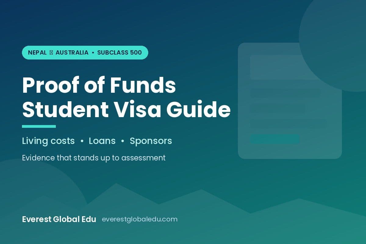 Proof of Funds for Australian Student Visa from Nepal (2026–2027 Guide)
