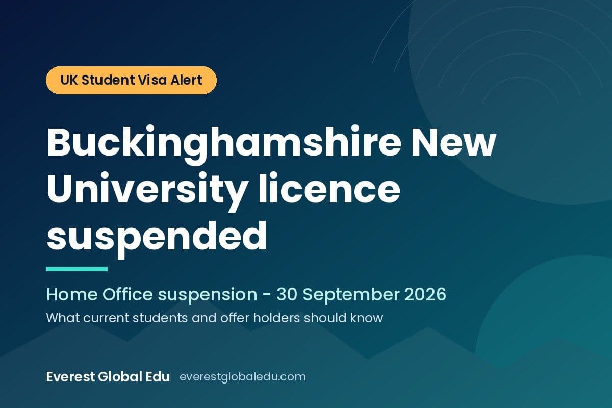 Buckinghamshire New University Sponsor Licence Suspension: What Nepali Students Need to Know