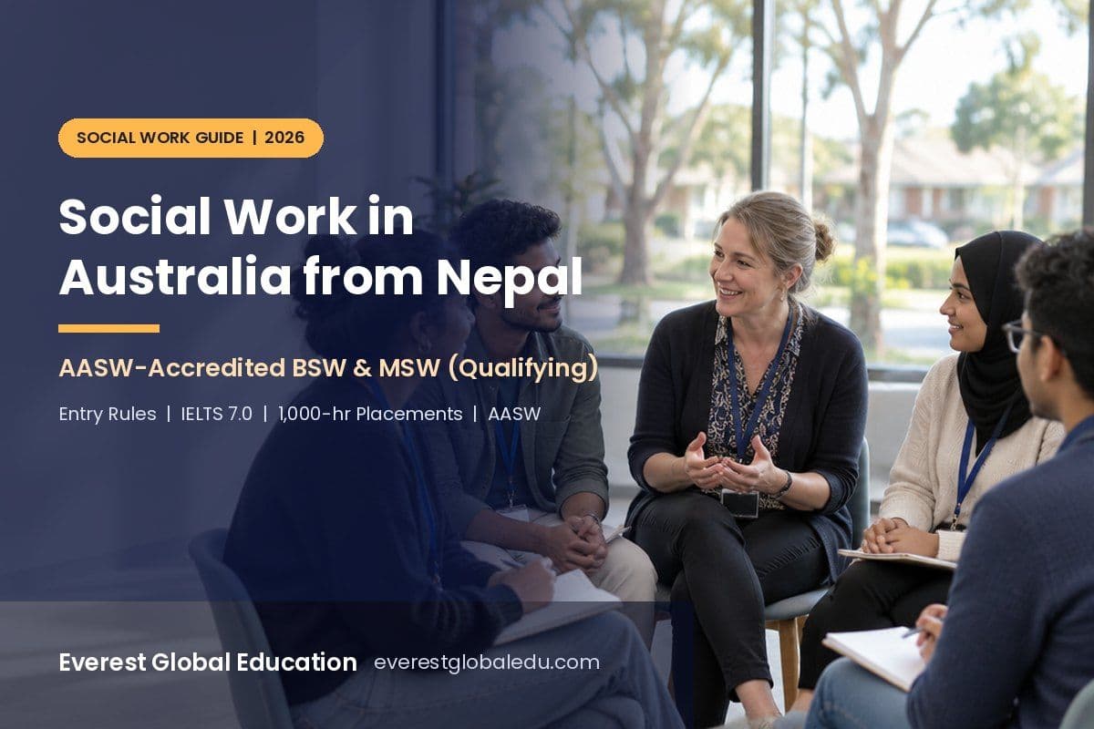 Social Work in Australia for Nepali Students: AASW-Accredited Courses, Entry Rules, Placements & Skills Assessment (2026 Guide)